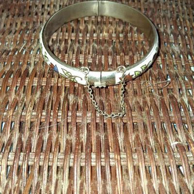 "3Bronce Thailand" Bronze & Cloisonne Bracelet