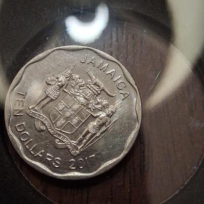 Ten Dollar Jamaican Coin