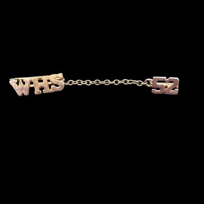 Flip Ring, Rhinestone Pin, and WHS 52 Pin