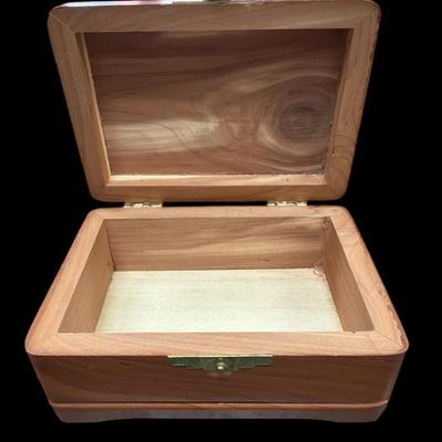Small Cedar Wooden Jewelry Box