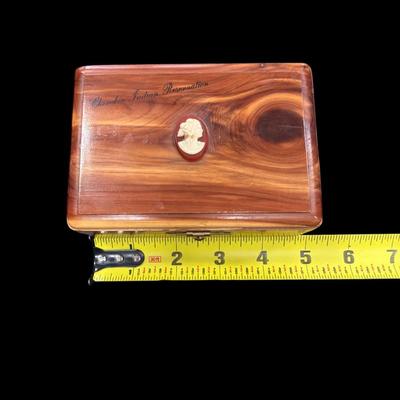 Small Cedar Wooden Jewelry Box