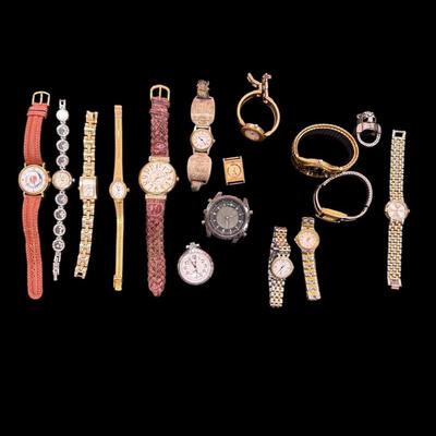 Assortment of 16 Watches UNTESTED