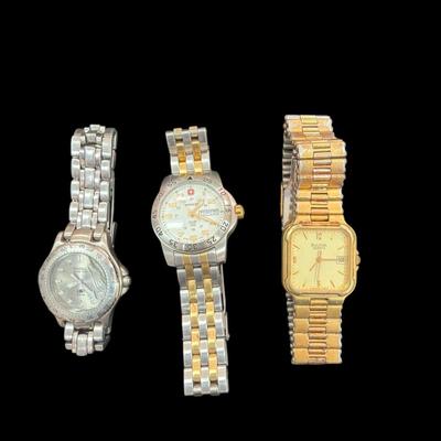 Set of three Watches NON TESTED NON WORKING