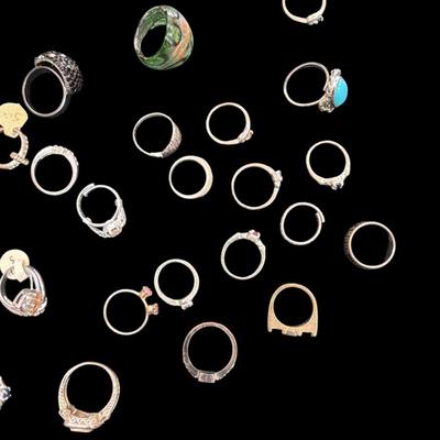 Large Lot of Costume Rings