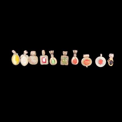 Set Of 10 Necklace Pendant Slides