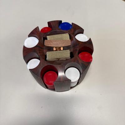 Poker Chips Carousel and playing cards