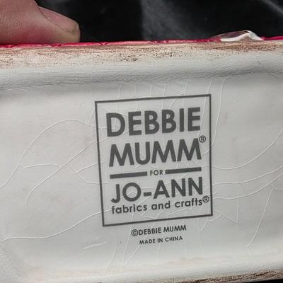 Debbie Mumm Sewing Machine Porcelain Trinket Box Quilting Craft Hinged