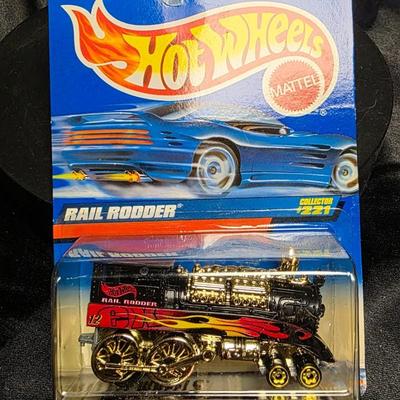 2000 Hot Wheels Rail Rodder #221 Die Cast Steam Locomotive Larry Wood