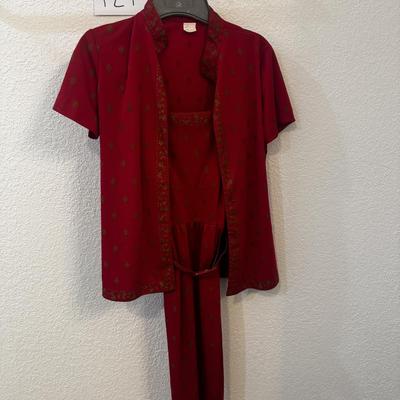 Shaheen Dark Red Outfit