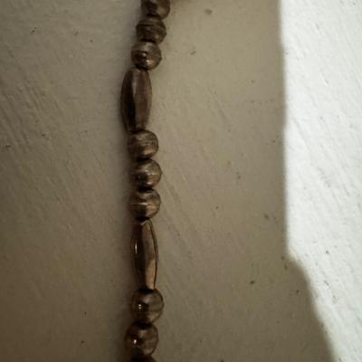 J Haley signed Navajo Sterling Necklace