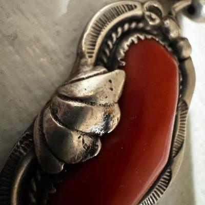 J Haley signed Navajo Sterling Necklace