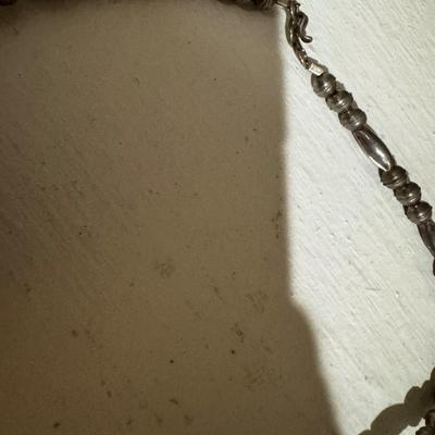 J Haley signed Navajo Sterling Necklace