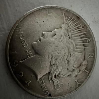 1924 Peace Dollar