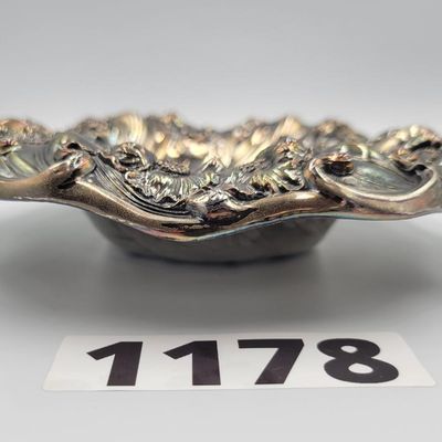 1178 - Sterling Silver Repousse Bowl