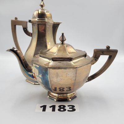 1183 - 2 Piece Tiffany & Co Sterling Silver Coffee and Tea Pot