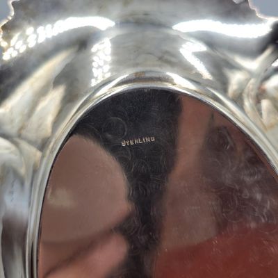 Sterling Repousse Oval Bowl 