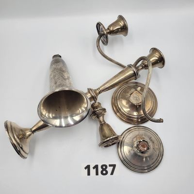 1187 - Lot of Weighted Sterling Silver - AS IS