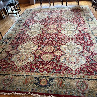 1198 - Kashan Indo Persian Mahal Area Oriental Rug