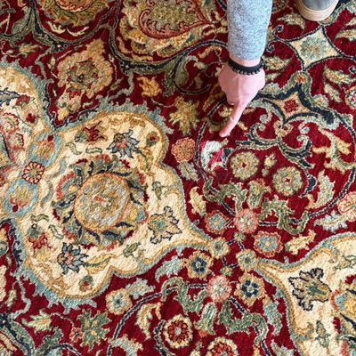 1198 - Kashan Indo Persian Mahal Area Oriental Rug