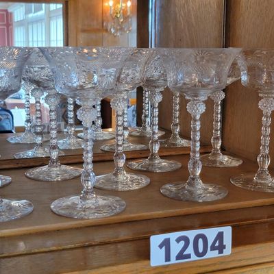 1204 - 9 Piece Crystal Stemware