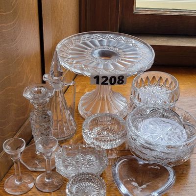 1208 - Misc. Crystal Glassware