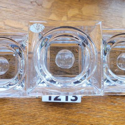 1213 - 3 Piece Deco Glass Candle Stick