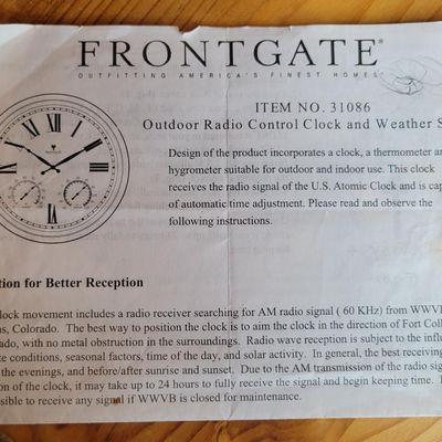 1225 - Howard Miller Front Gate Clock