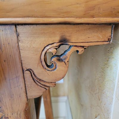 1233 - Antique Chinese Desk/ Altar table 2 Drawer