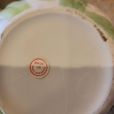 1248 - Contents of 3 Shelves Dishes, Teapots and Decor