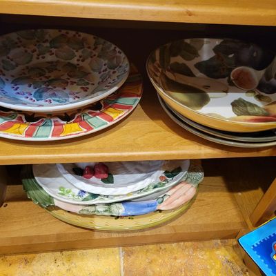 1294 - 6 + Shelves of Dishware