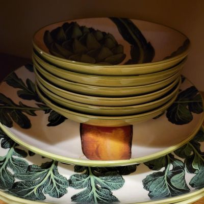 1294 - 6 + Shelves of Dishware