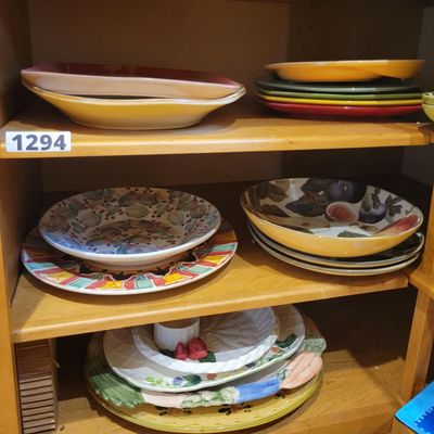 1294 - 6 + Shelves of Dishware