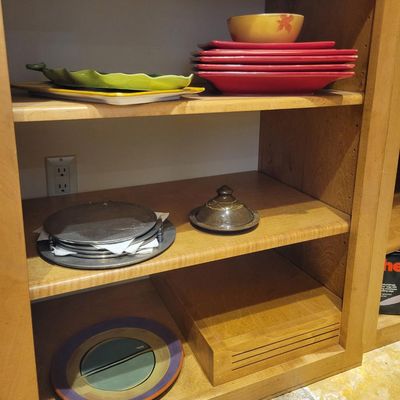 1294 - 6 + Shelves of Dishware
