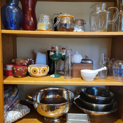 1300 - 5 Shelves of Misc. Kitchenware