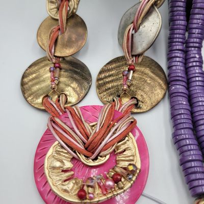 1323 - Lot of 4 Costume Necklaces