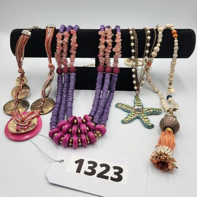 1323 - Lot of 4 Costume Necklaces