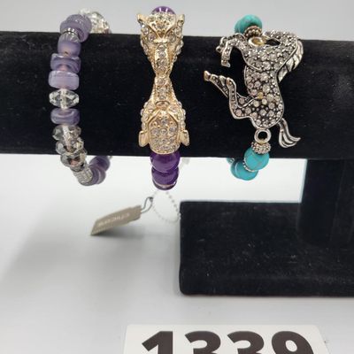 1339 - Lot of 6 Costume Bracelets