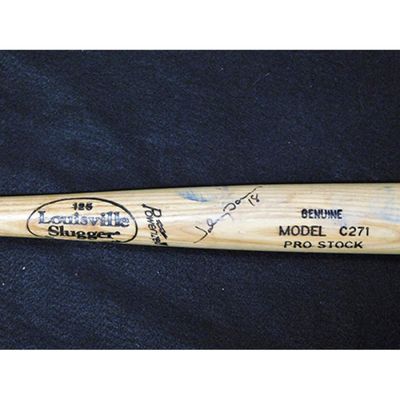 Kansas City Royals Johnny Damon Signed Spring Training Bat JSA Authenticated