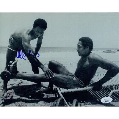 Al Cowlings  with OJ Simpson signed photo. JSA Authenticated