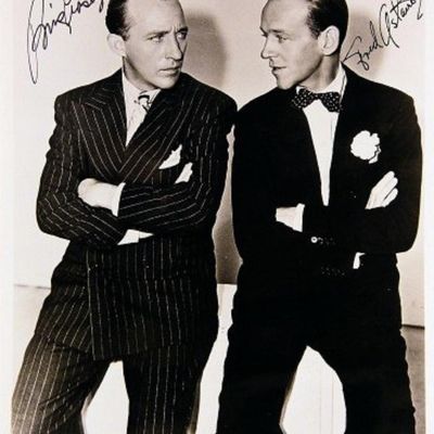 Bing Crosby and Fred Astaire signed movie photo