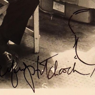 Frenzy Alfred Hitchcock signed portrait photo