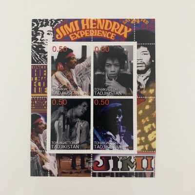 Jimi Hendrix Experience Commemorative Souvenir Stamp Set