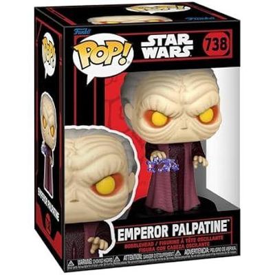 Funko Pop! Star Wars Emperor Palpatine vinyl bobblehead figure #738, new in original packaging.