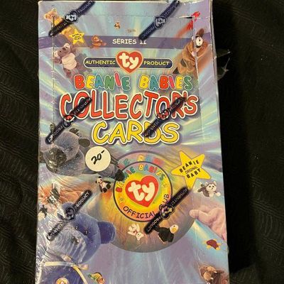 Sealed 1st Edition Ty Beanie Babies Series II Collector's Cards display box in original shrink wrap.