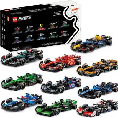 LEGO Speed Champions Ultimate Formula 1 Collector's Pack, set 66802, featuring ten detailed Formula 1 race car models and original...