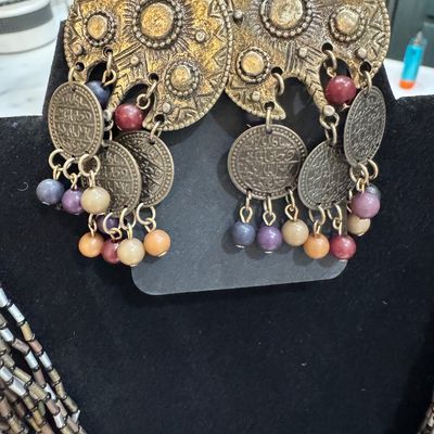 Gorgeous Beaded Necklace and Earrings F21