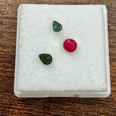 1 Ruby and Two Emeralds H9