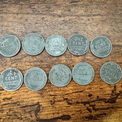 10 Steel Pennies