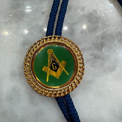 Vintage Masonic Bolo Tie L4