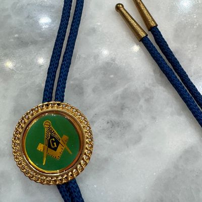Vintage Masonic Bolo Tie L4